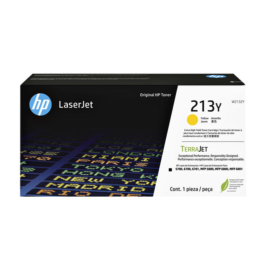 HP W213Y Geel Tonercartridge voor hoge kwaliteit afdrukken