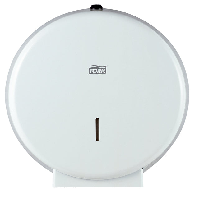 Tork Jumbo toiletpapierdispenser T1 wit, hoge capaciteit