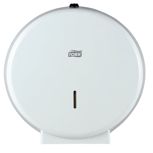 Tork Jumbo toiletpapierdispenser T1 wit, hoge capaciteit