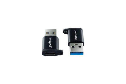 Integral USB-C naar USB-A Adapter 2-pack