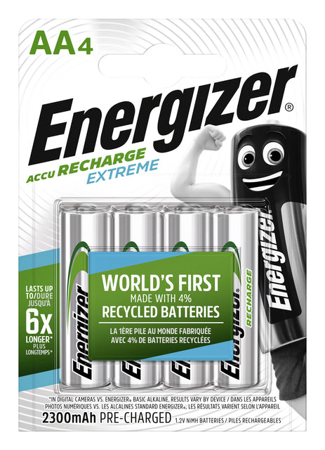 Energizer AA Oplaadbare Batterijen 4-Pack