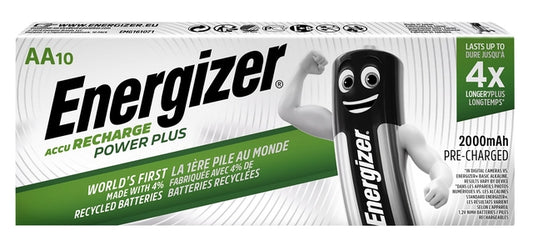 Energizer AA oplaadbare batterijen 10 stuks