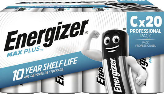 Energizer Max Plus C Alkaline Batterijen 20 Stuks