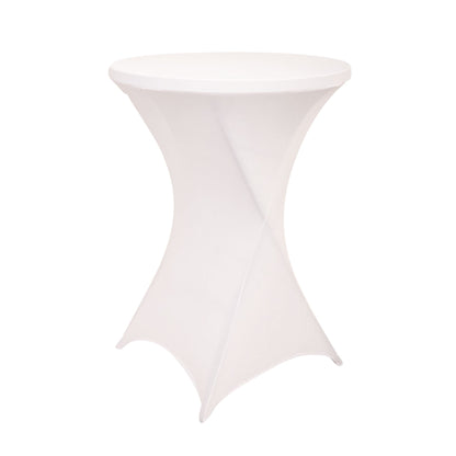 BRASQ Statafel 80cm met tafelrok, wit