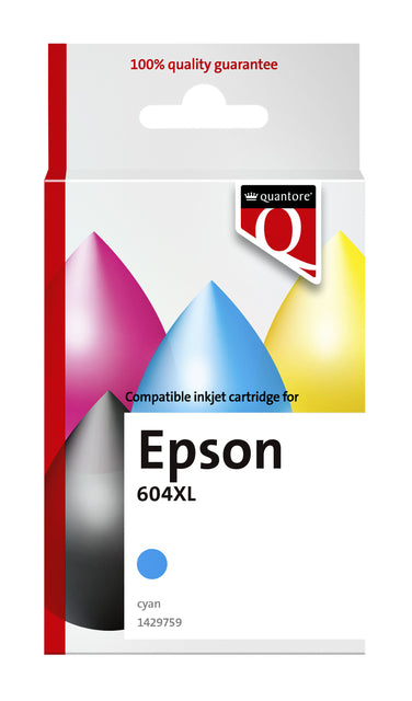 Inktcartridge Quantore Epson 604XL T10H24 Blauw