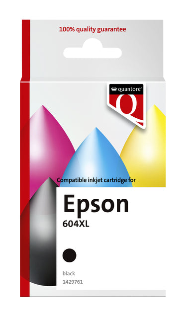 Inktcartridge Quantore Epson 604XL T10H14 Zwart