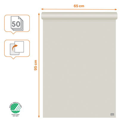 Flipoverpapier Nobo 65x95cm plano, geschikt voor presentaties