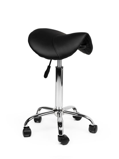 Zadelkruk Office Medium Harde Wielen Zwart