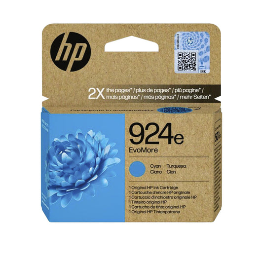 HP 924E Evomore Blauw Inktcartridge (4K0U7NE) voor grote printvolumes