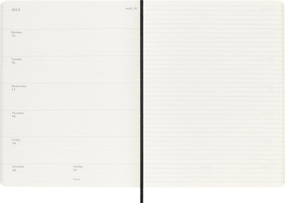 Agenda 2025 Msk Plan Week, 7 dagen/1 pagina, XL, zwart - 3
