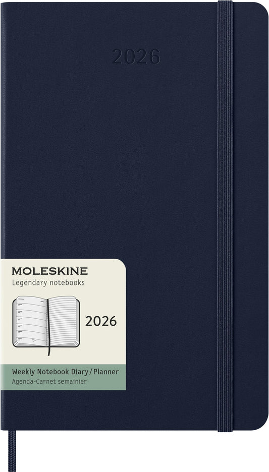 Agenda 2025 Msk Plan Week 7 dagen, 1 pagina, groot hardcover blauw
