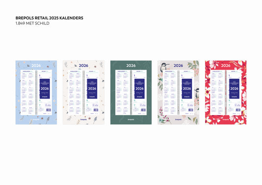 Weekkalender 2025 Brepols 190x130mm spiraal