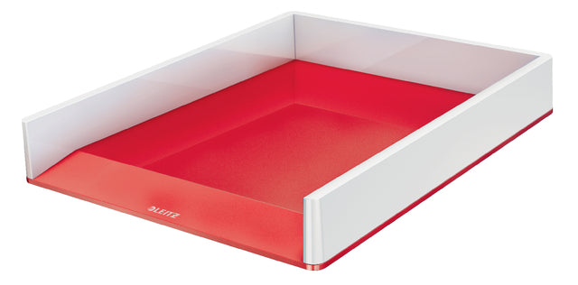 Leitz Brievenbak WOW A4 wit/rood