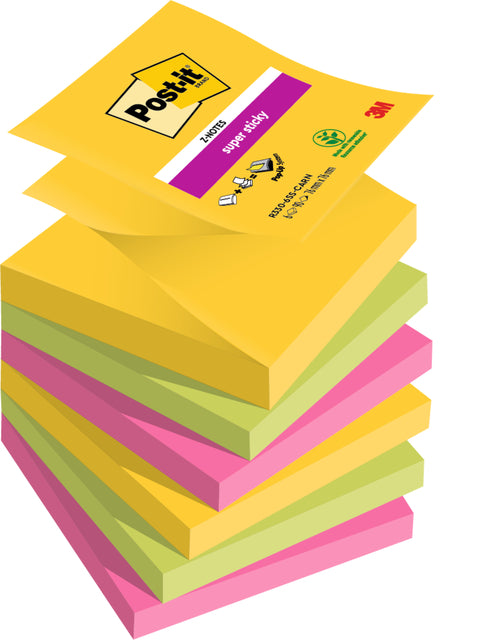 Post-it Z-Note R330 Assortie Kleuren 76x76mm