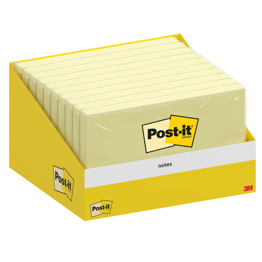 Post-it® Memoblok 6830 76x127mm Geel, 70 vellen
