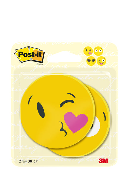 Memoblok Post-it® Smiley 2030-EMO, gekleurde emoticon notes