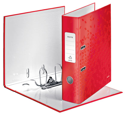 Leitz WOW 180° gelamineerde 85mm A4 ordner in zwart met strak design