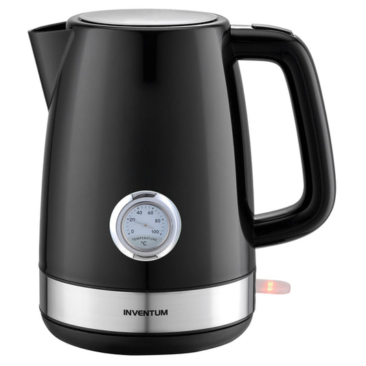 Waterkoker Inventum 1,7 liter zwart met RVS