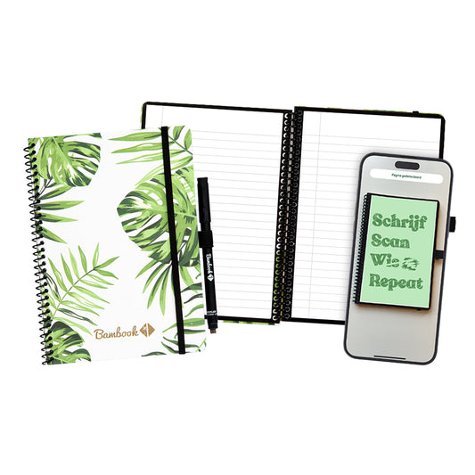Notitieboek Bambook Tropical A5 uitwisbaar met waterbestendige pagina's