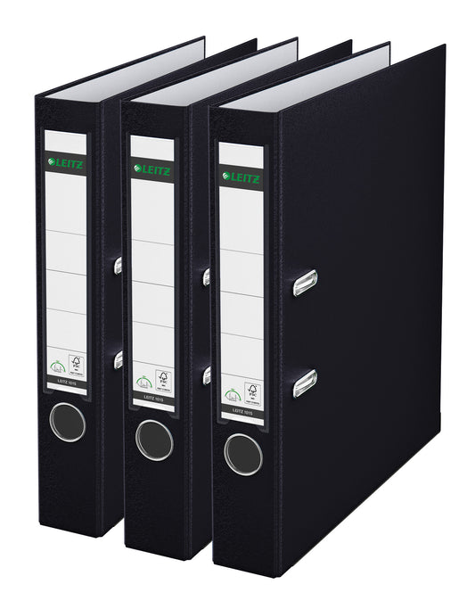 Leitz 180° ordner 1015, set van 3, zwart