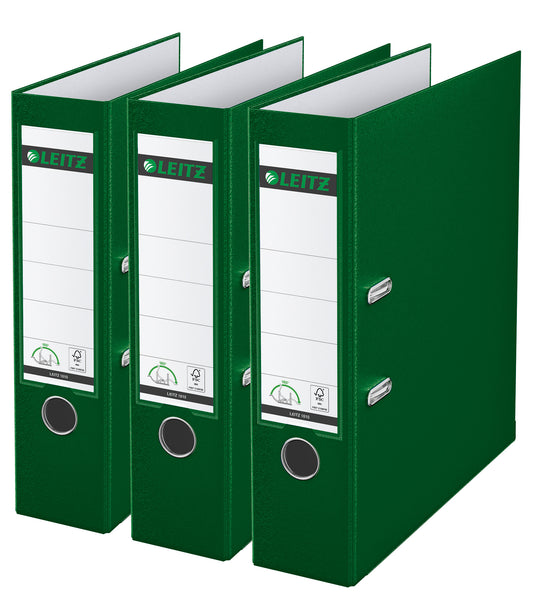Leitz 180° ordner 1010, multipack van 3, groen