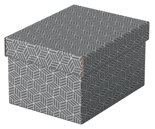 Set van 3 Esselte opberg- en geschenkdozen 200x150x255mm met geometrisch design