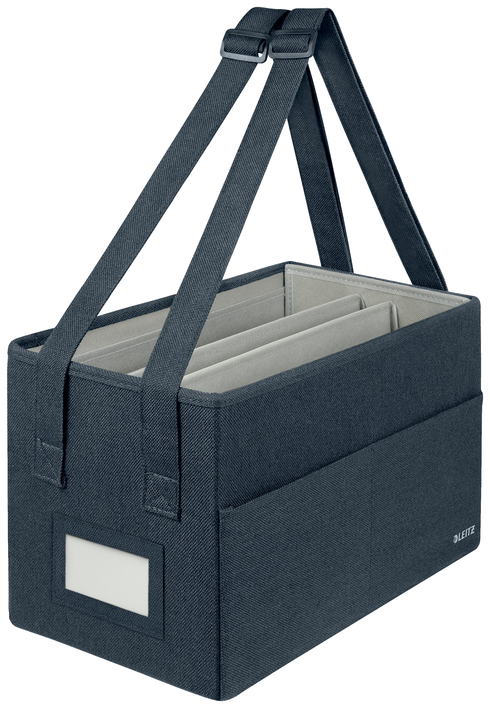 Leitz compacte gestoffeerde hot desking opbergtas 200x210x355mm, gerecycled materiaal