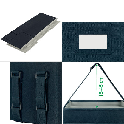 Leitz compacte gestoffeerde hot desking opbergtas 200x210x355mm, gerecycled materiaal - 3