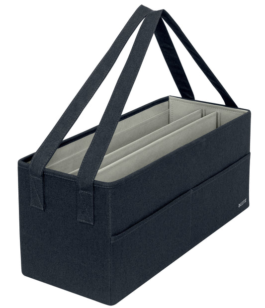 Leitz gestoffeerde hot desking opbergtas 465x210x200mm, gerecycled materiaal
