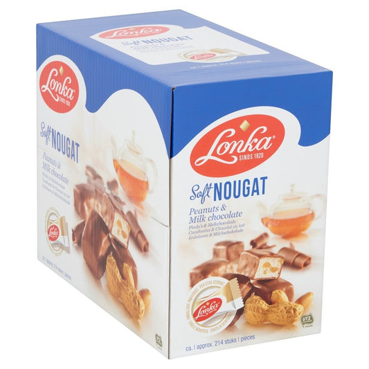 Lonka Melk Nougat met Pinda, Doos 214 Stuks