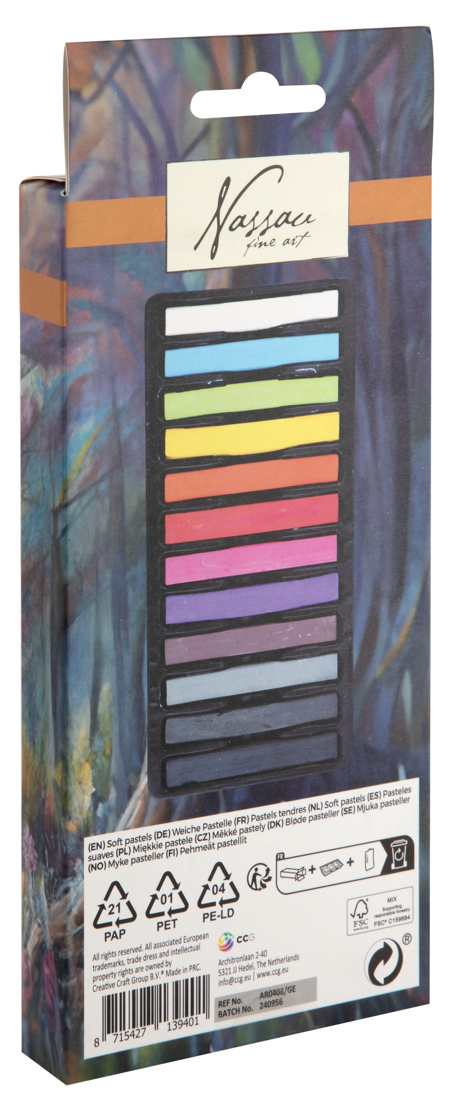 Pastelkrijt Nassau Fine Art Zacht 12 Stuks Assorti - 2