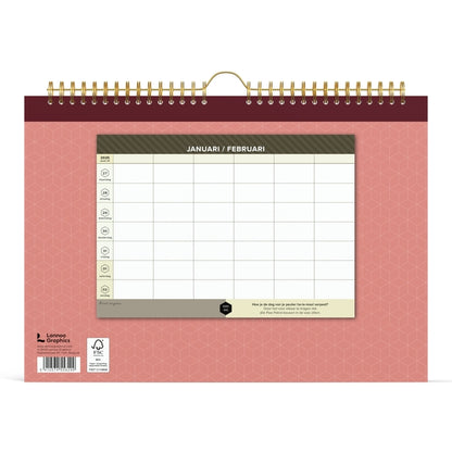 Familiekalender 2025 Lannoo, 7 dagen per pagina, 310x220 mm - 3