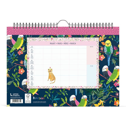 Familiekalender 2025 Lannoo Paper Salad 310x220cm - 3