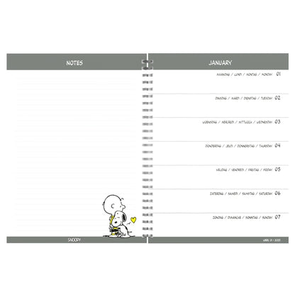 Lannoo Peanuts Bureau Agenda 2025 7 dagen/2 pagina's - 2