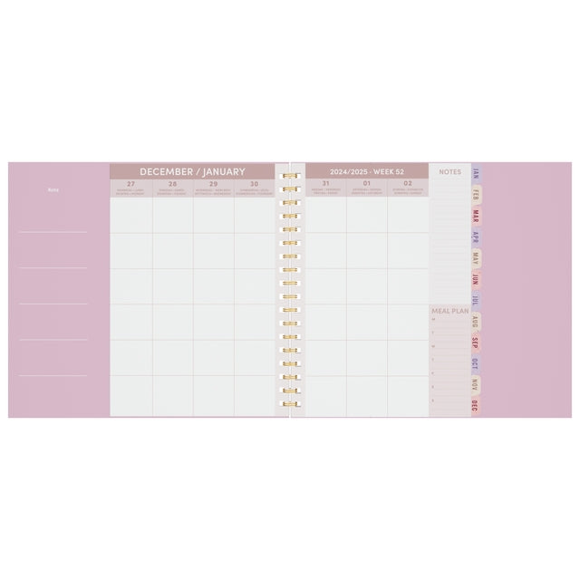 Lannoo Flowers Bouquet Agenda 2025 7 dagen/2 pagina's - 2