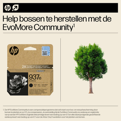 HP 937E Evomore Zwart Inktcartridge 4S6W9NE - 3