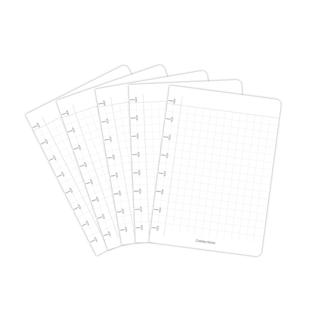 Correctbook A5 Ruit Uitwisbare Notitiepagina's 10x10mm (Set van 5)