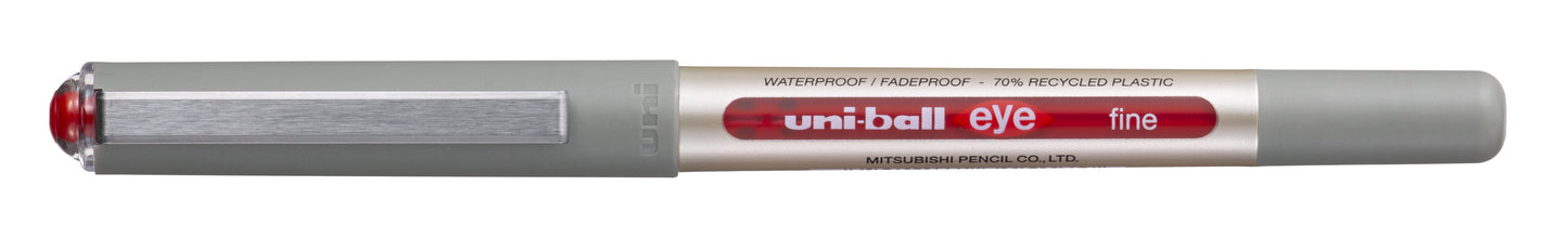 Rollerpen Uni-ball Eye Eco 157E M Rood, Vloeibare Super Ink - 2