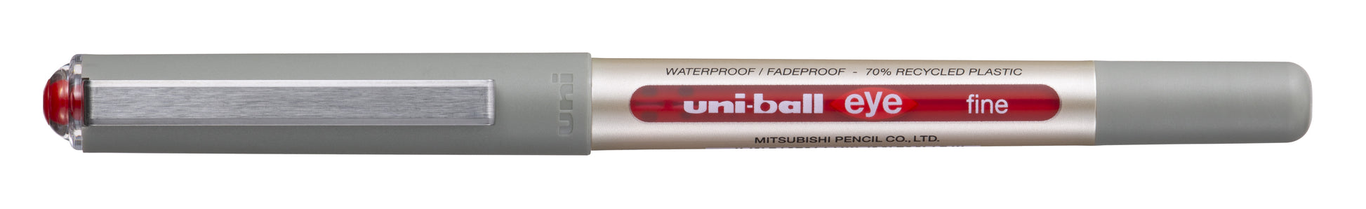Rollerpen Uni-ball Eye Eco 157E M Rood, Vloeibare Super Ink - 2