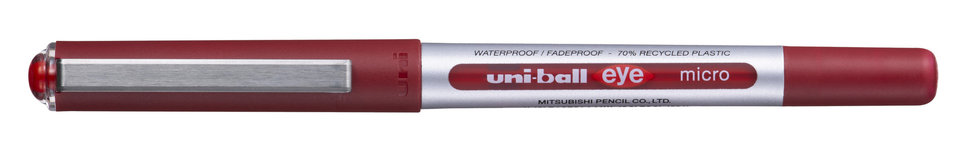 Rollerpen Uni-ball Eye Eco 150E F Rood, Permanente Inkt - 2