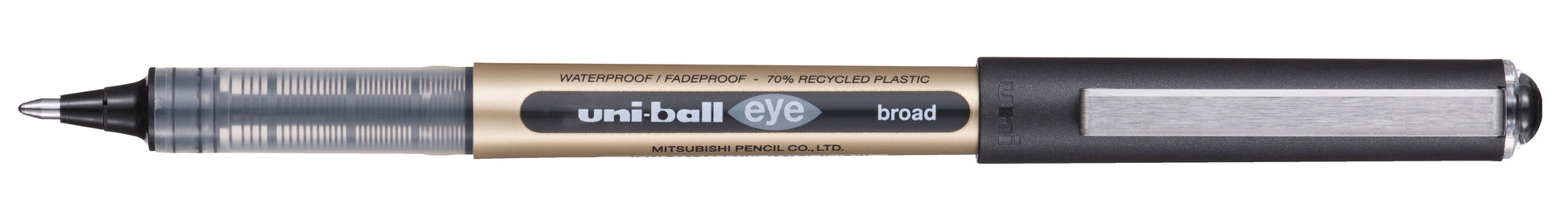 Rollerpen Uni-ball Eye Eco 150E B Zwart, Vloeibare Super Ink