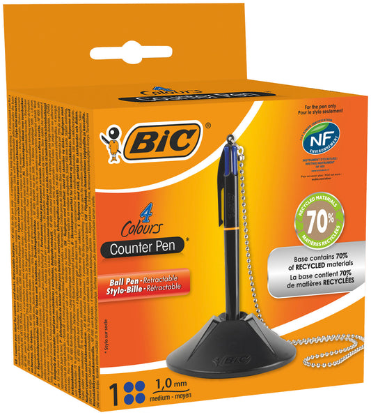 Baliepen Bic M zwart met standaard en ketting