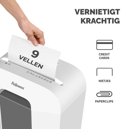 Fellowes LX50 4x37mm cross-cut papiervernietiger, wit - 2