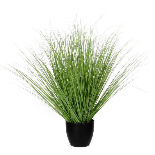 Kunstplant Mica Gras in Zwarte Pot, 68cm hoog