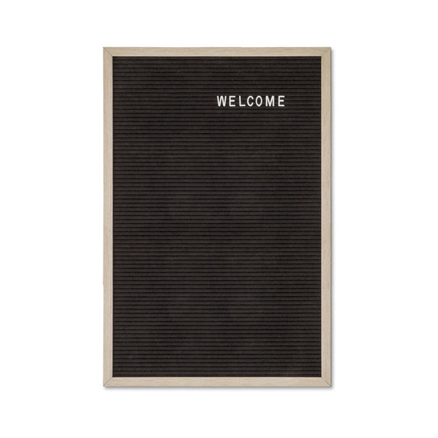 Letterbord Zwart 40 x 60 cm met Zwart Houten Frame