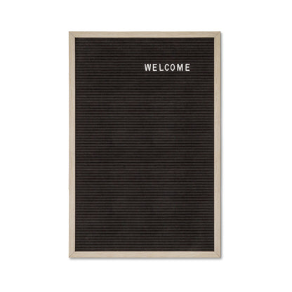 Letterbord Zwart 40 x 60 cm met Zwart Houten Frame