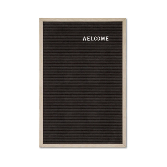 Letterbord Zwart 40 x 60 cm met Zwart Houten Frame