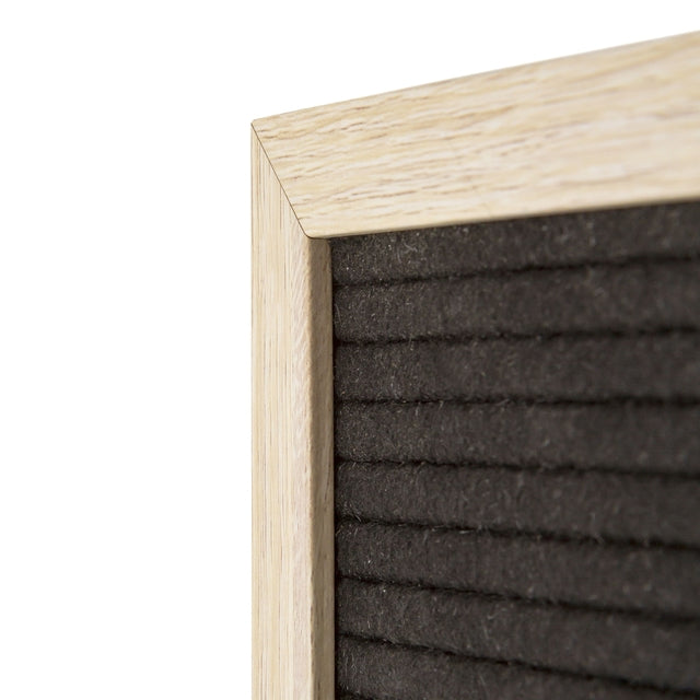 Letterbord Zwart 40 x 60 cm met Zwart Houten Frame - 3
