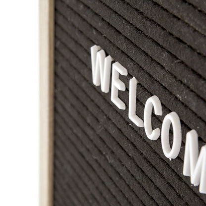 Letterbord Zwart 60 x 80 cm met Licht Houten Frame - 5