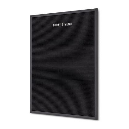 Letterbord Zwart 60 x 80 cm met Zwart Houten Frame